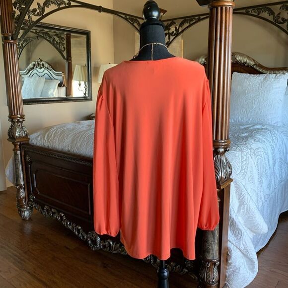 CSC Studio Orange Tangerine Blouse - Picture 5 of 11